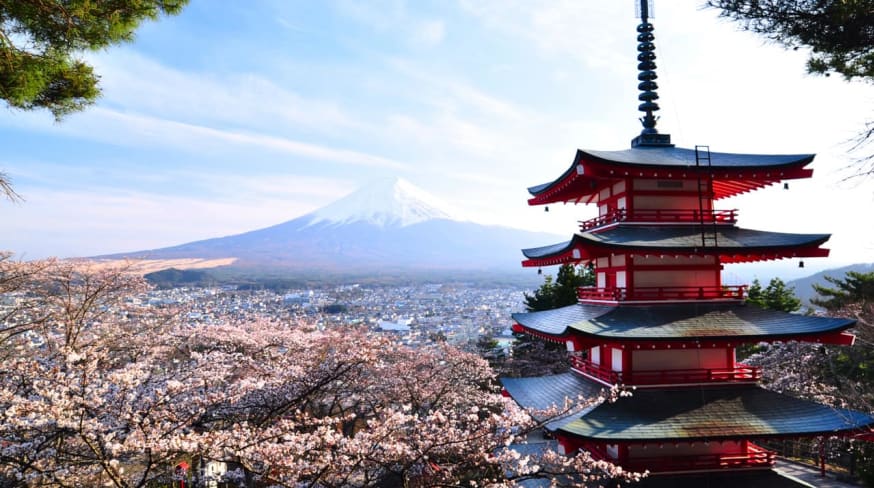 Pagoda, Monte Fuji, Pacote Japão