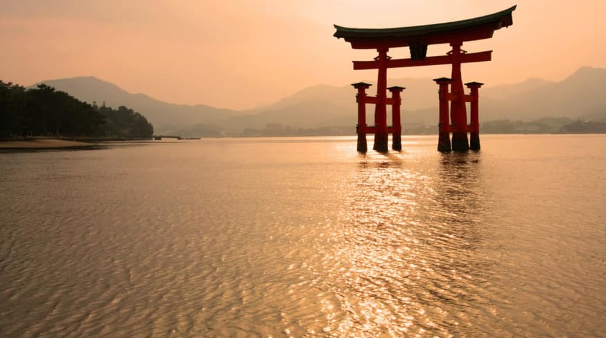 Ponto turístico: Santuáio Miyajima Torii, Hiroshima, Japão