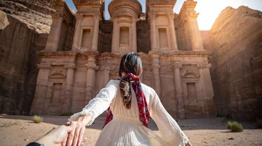 Jordania casal em petra
