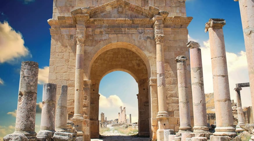 Ruínas de Jerash - Jordânia.