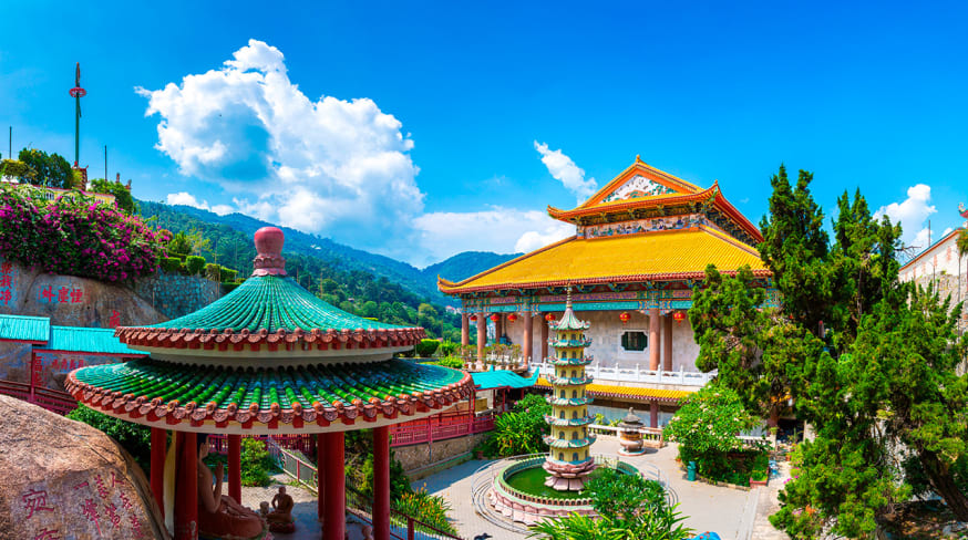 Malasia penang island georgetown kek lok si temple