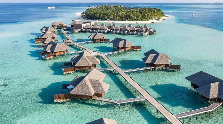 Conrad maldives rangali island vista aerea