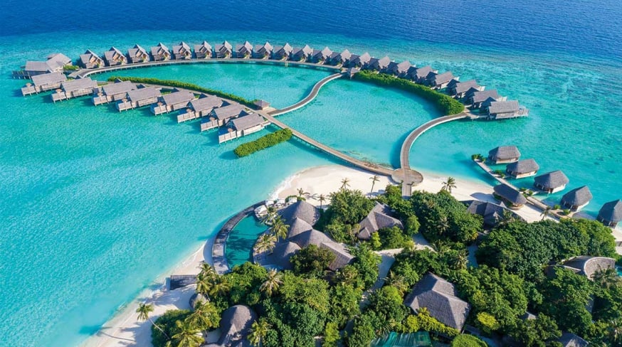 Milaidhoo island aerea