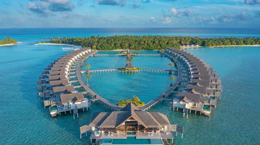 Niyama private islands maldives vista aerea water villas