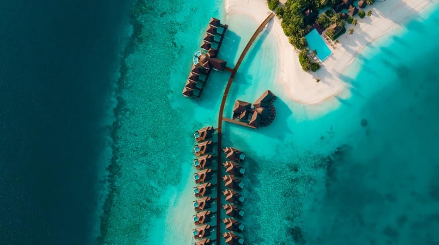 Sun siyam iru veli maldivas general aerial view