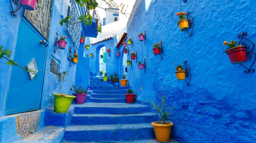 Cidade de Chaouen, Marrocos.