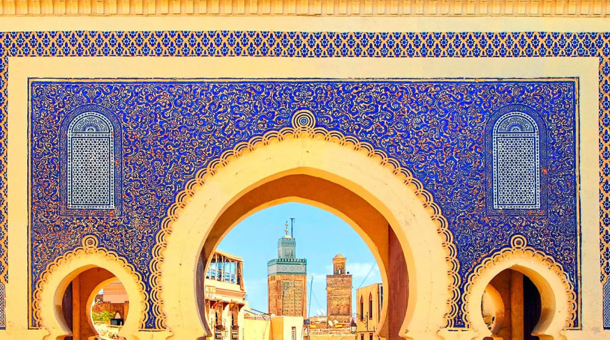 Marrocos fez gate bab boujelud vista