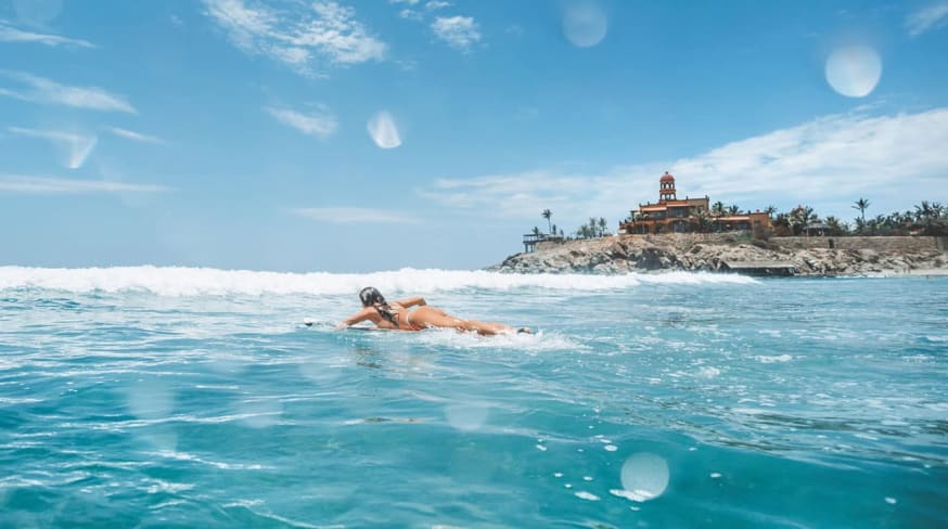 Mexico hard rock hotel los cabos surfing ocean