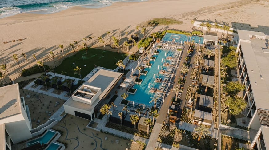 Mexico los cabos nobu hotel los cabos vista aerea piscina