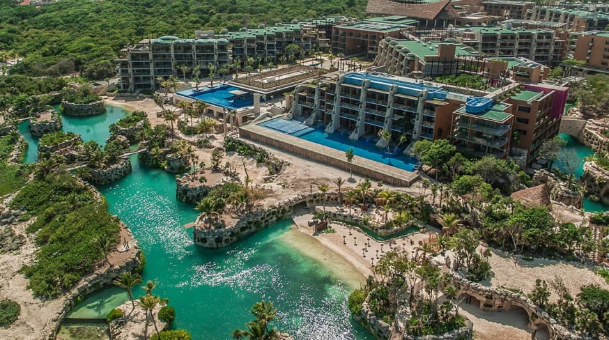 Xcaret mexico vista aerea