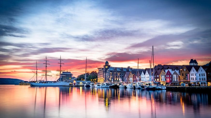 Bryggen em Bergen, Noruega