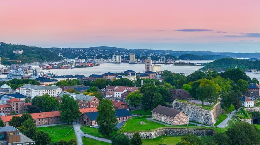 Vista de Oslo, Noruega