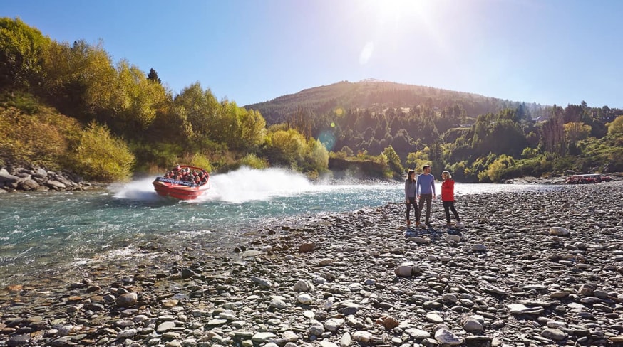 Jetboating em Queenstown, Nova Zelândia