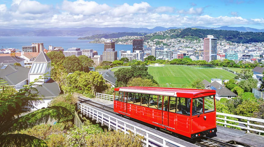 Cable car em Wellington