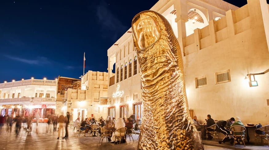 Qatar tourism doha souq waqif noite