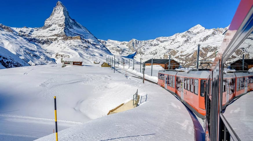 Schweizerhof trem para zermatt