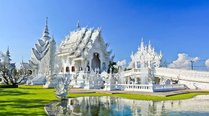 templo Branco, Wat Rong Khun, Chiang Rai, Tailândia