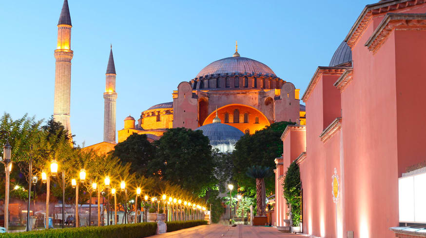 Turquia istambul hagia sophia night