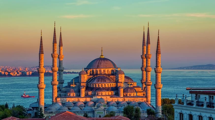 Turquia istambul mesquita sultao ahmed aerea