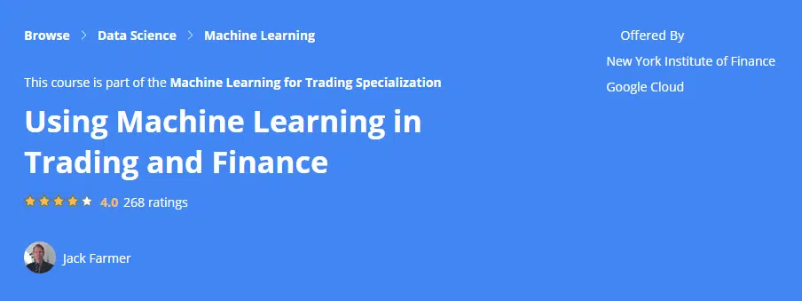 Machine Learning in Trading and Finance