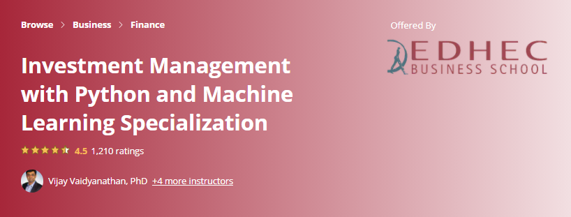Machine Learning Finance Python