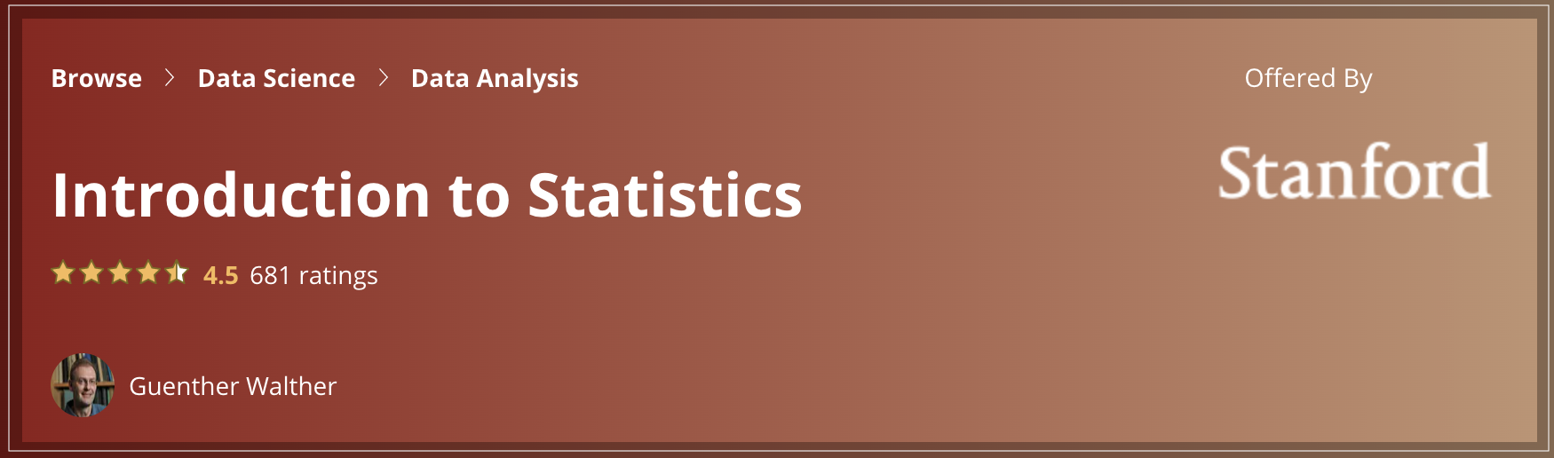 Introduction to Statistics