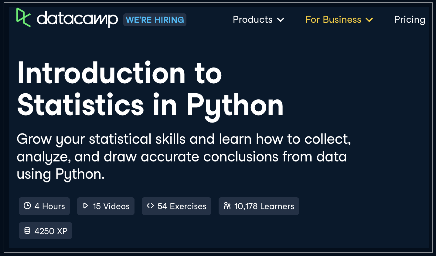 Statistics in Python