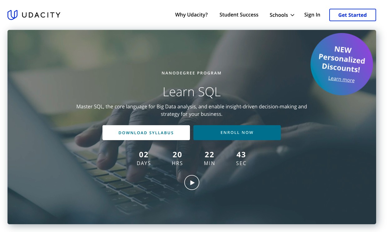 Learn SQL for Data Science
