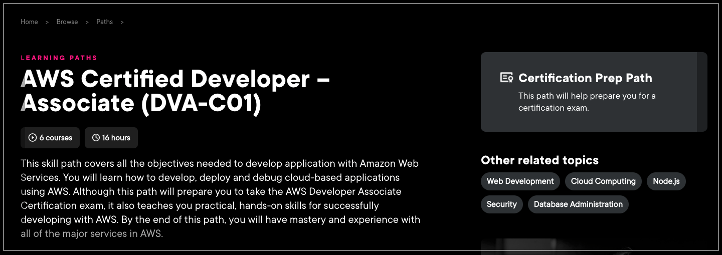 AWS Certified Developer Associate