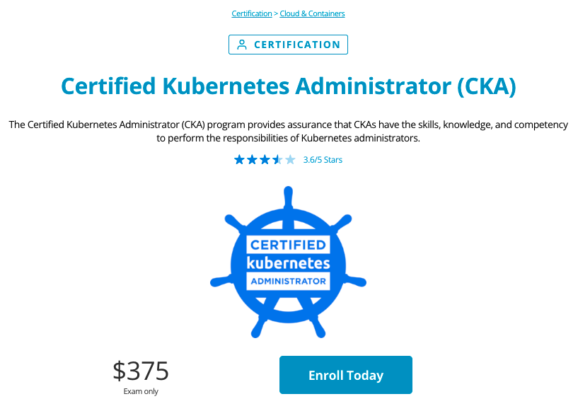 Certified Kubernetes Administrator