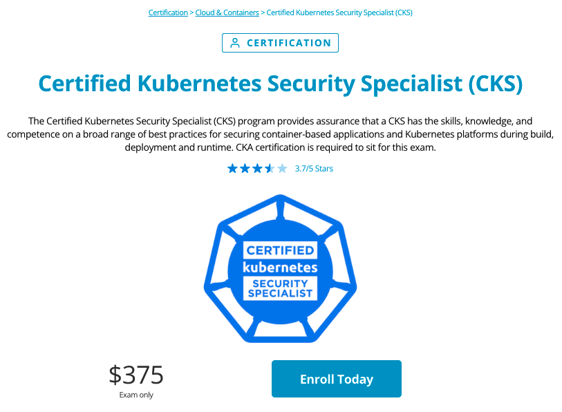 Kubernetes Security Specialist