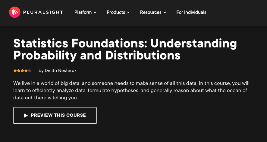 Statistics for Data Science