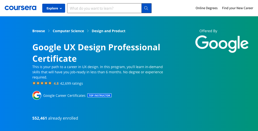UX Design Certification