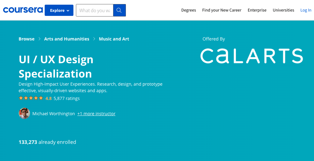 UX Design Specialization
