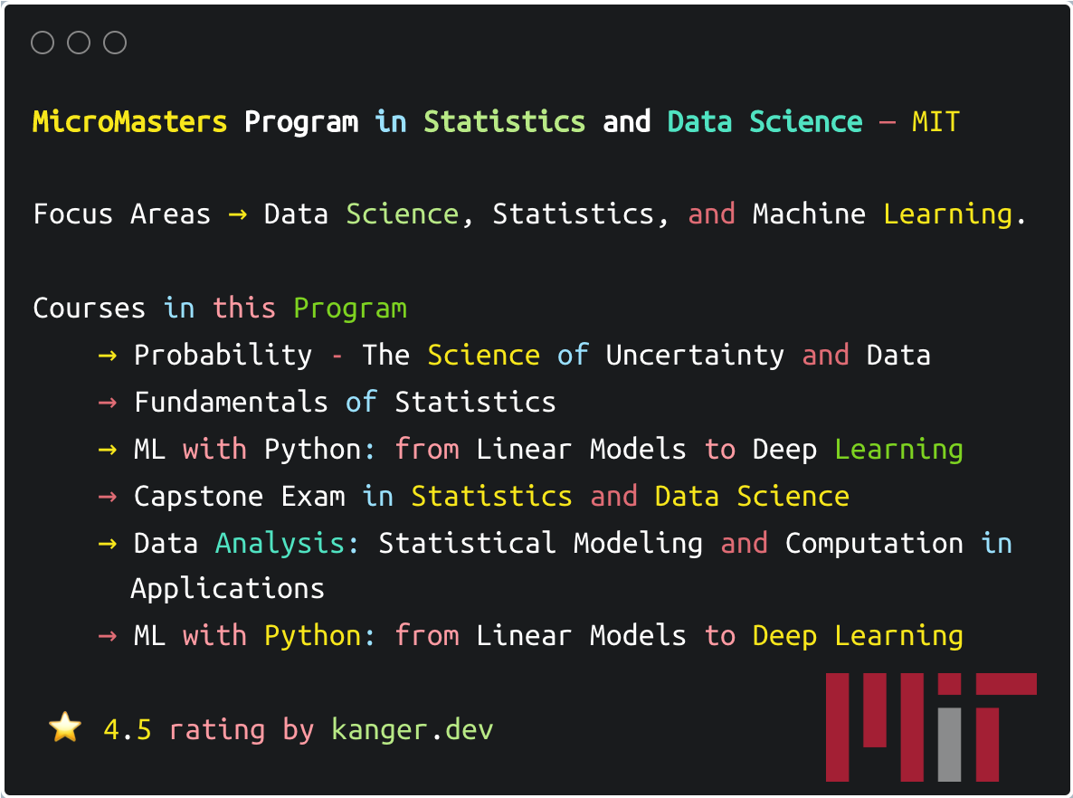 statistics beginner course data science