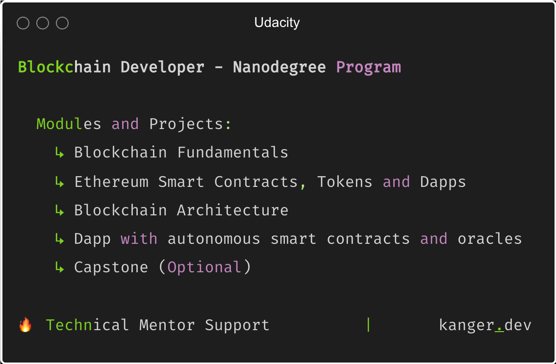 Blockchain Developer Nanodegree