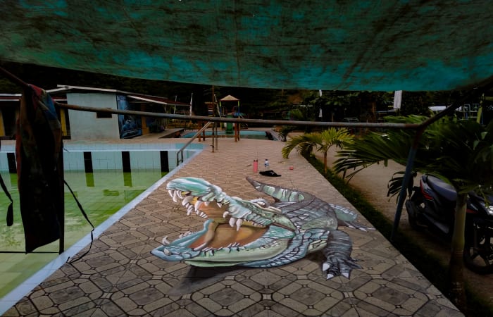 Mural 3d Di Desa Wisata Dawuhan Banjarnegara