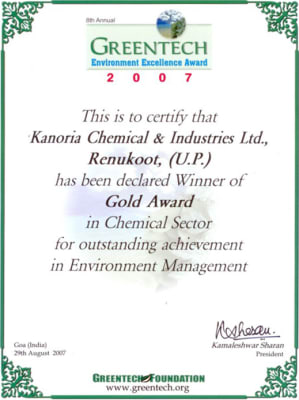 Greentech Award for Environment Management