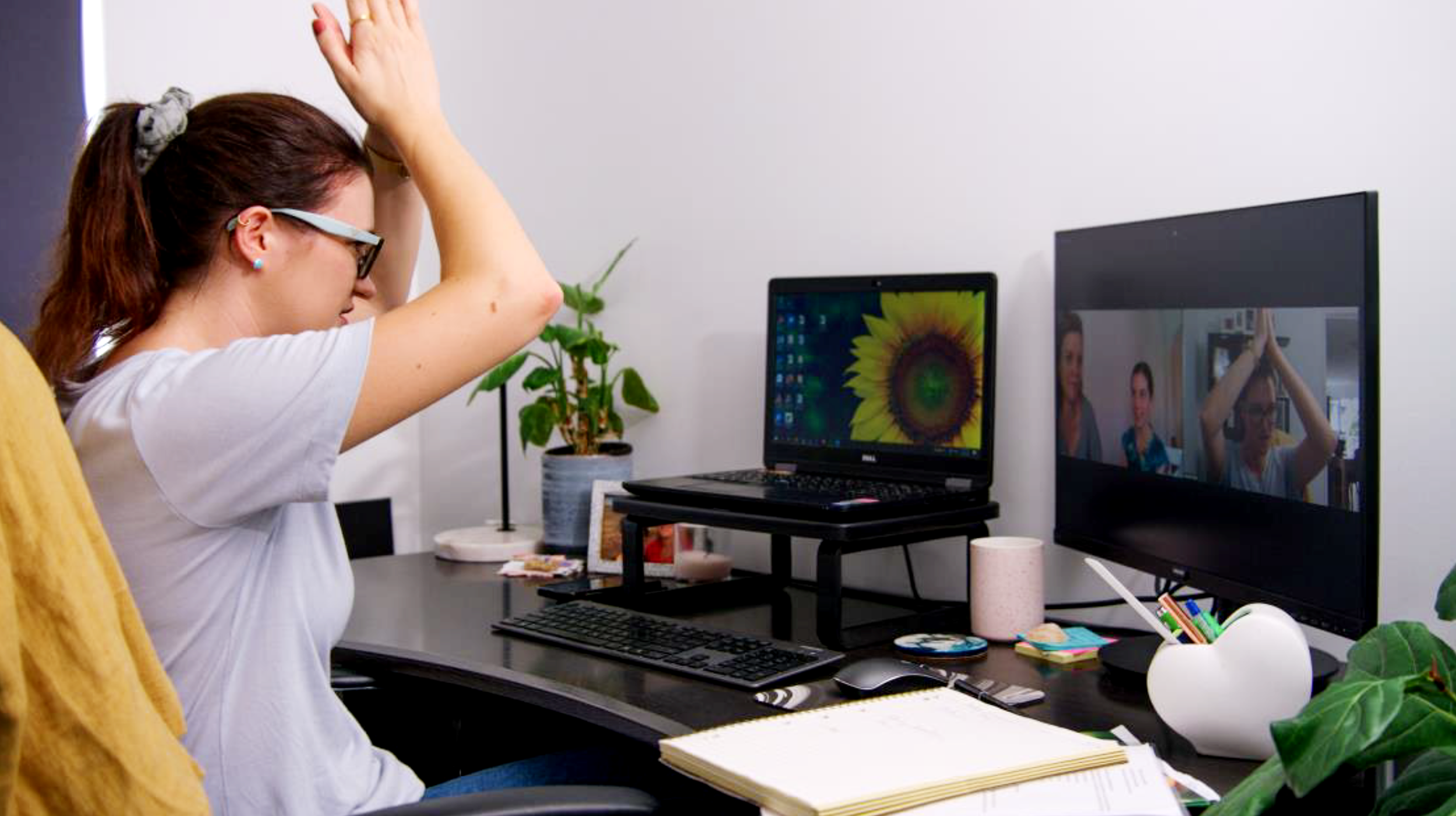 Speech Therapist Telehealth session