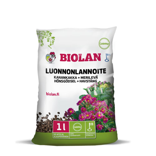 Biolan 1l kanankakka+merilevä luonnonlannoite  verkkokauppa