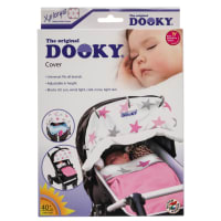 Dooky Design 49x55 cm rosa tähdet vaunuverho  verkkokauppa