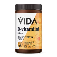 Vida D-vitamiini 50 µg ravintolisä  verkkokauppa