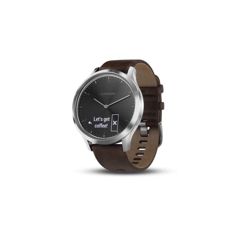 無料サンプルOK Garmin vivomove HR BlackSilver Leather 