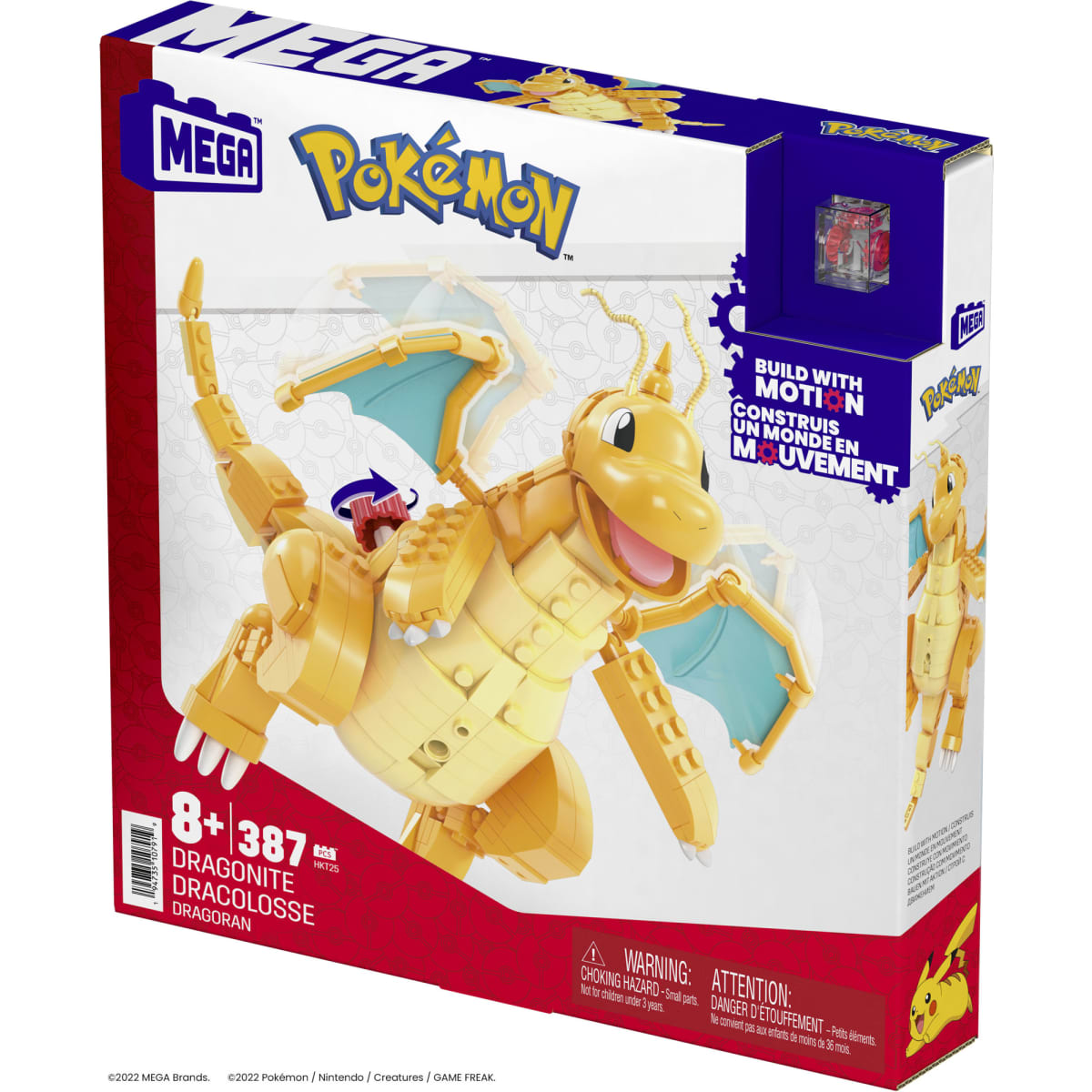 Mega Bloks Pokemon Atom Block Dragonite rakennussarja