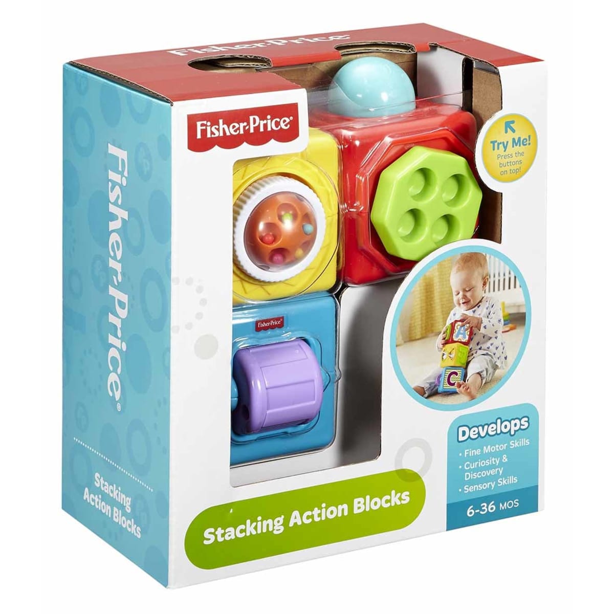 Fisher price stacking action blocks cheap
