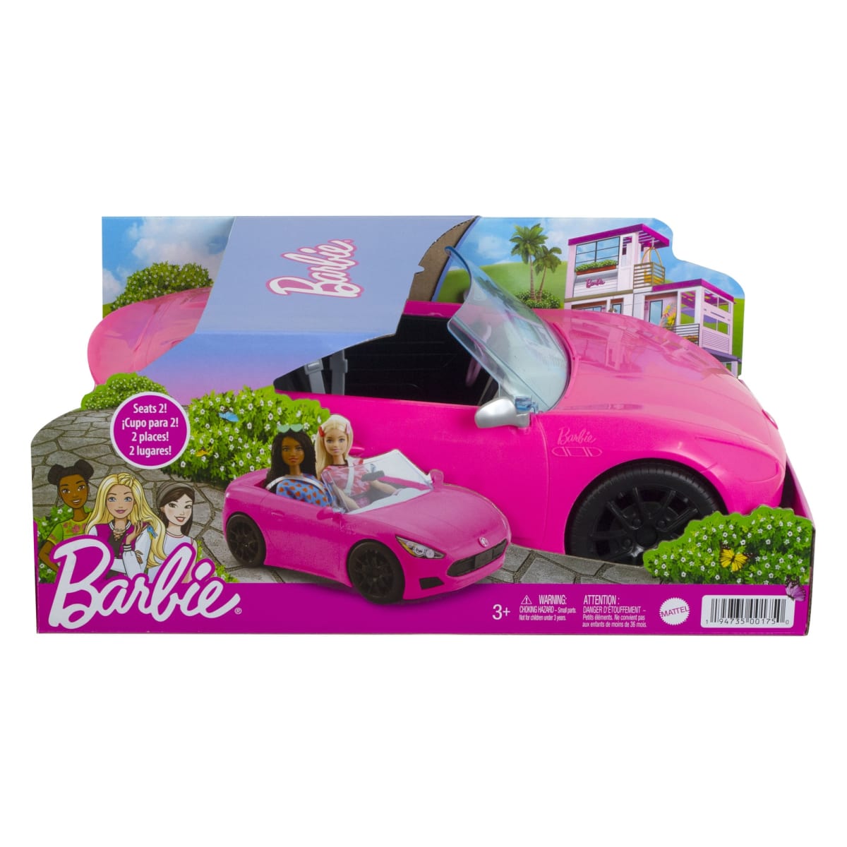 Carro Barbie Convertible Glam 34 Cm Mattel