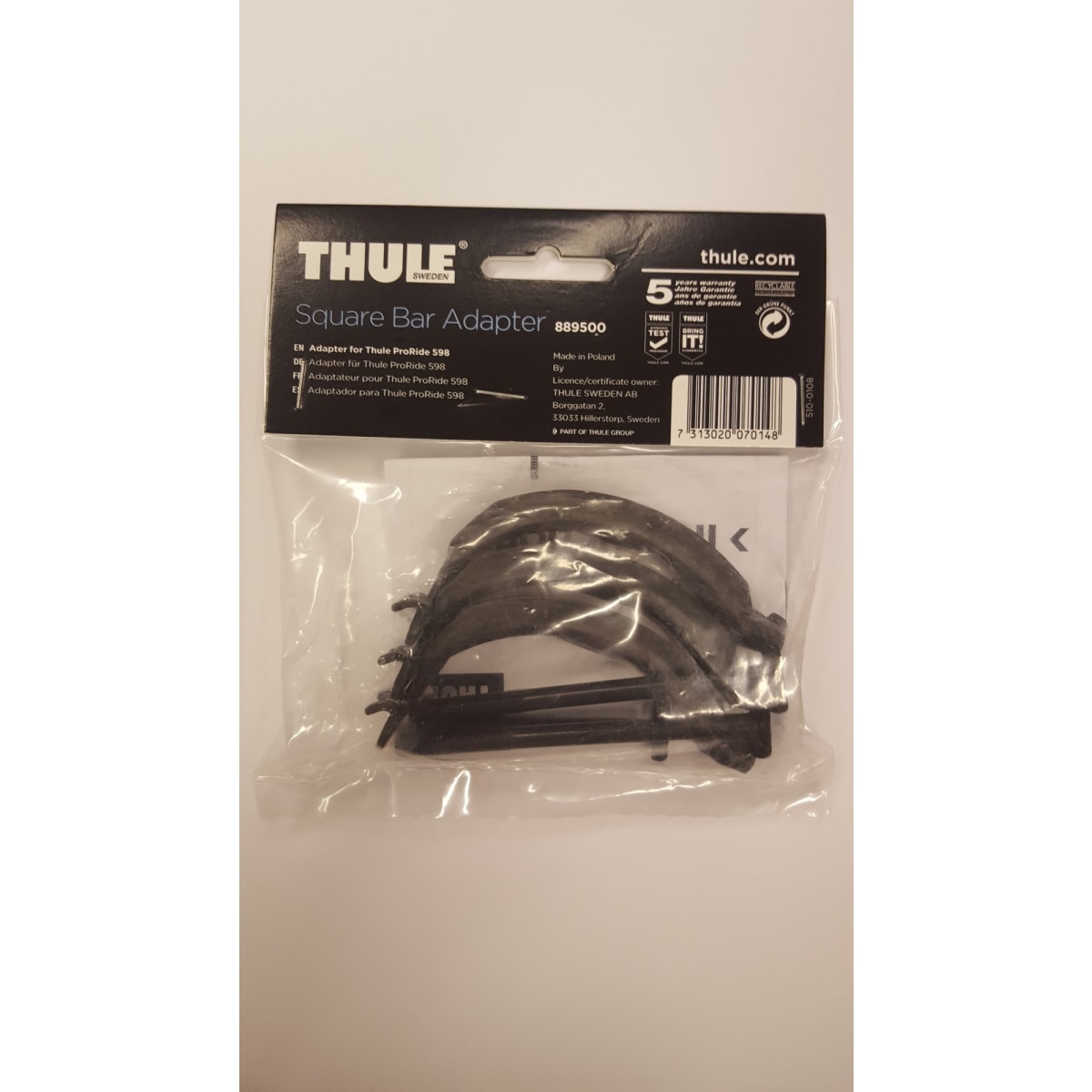 Thule ProRide SquareBar TH8895 adapteri neliö- tai ovaaliputkelle |  Karkkainen.com verkkokauppa