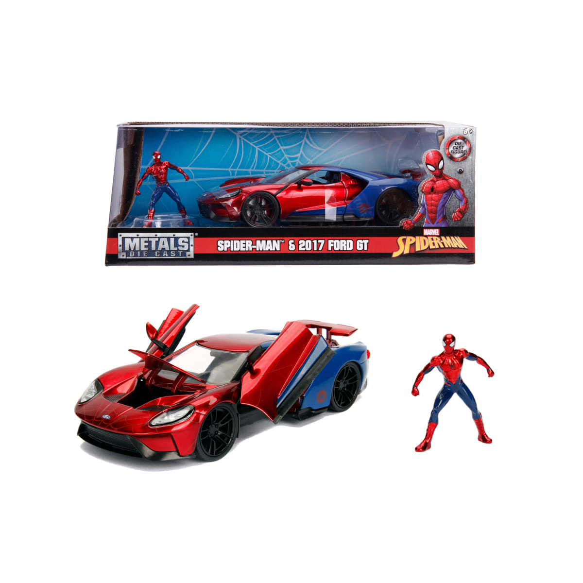 Jada Marvel Spider-Man 2017 Ford GT 1:24 keräilyauto | Karkkainen
