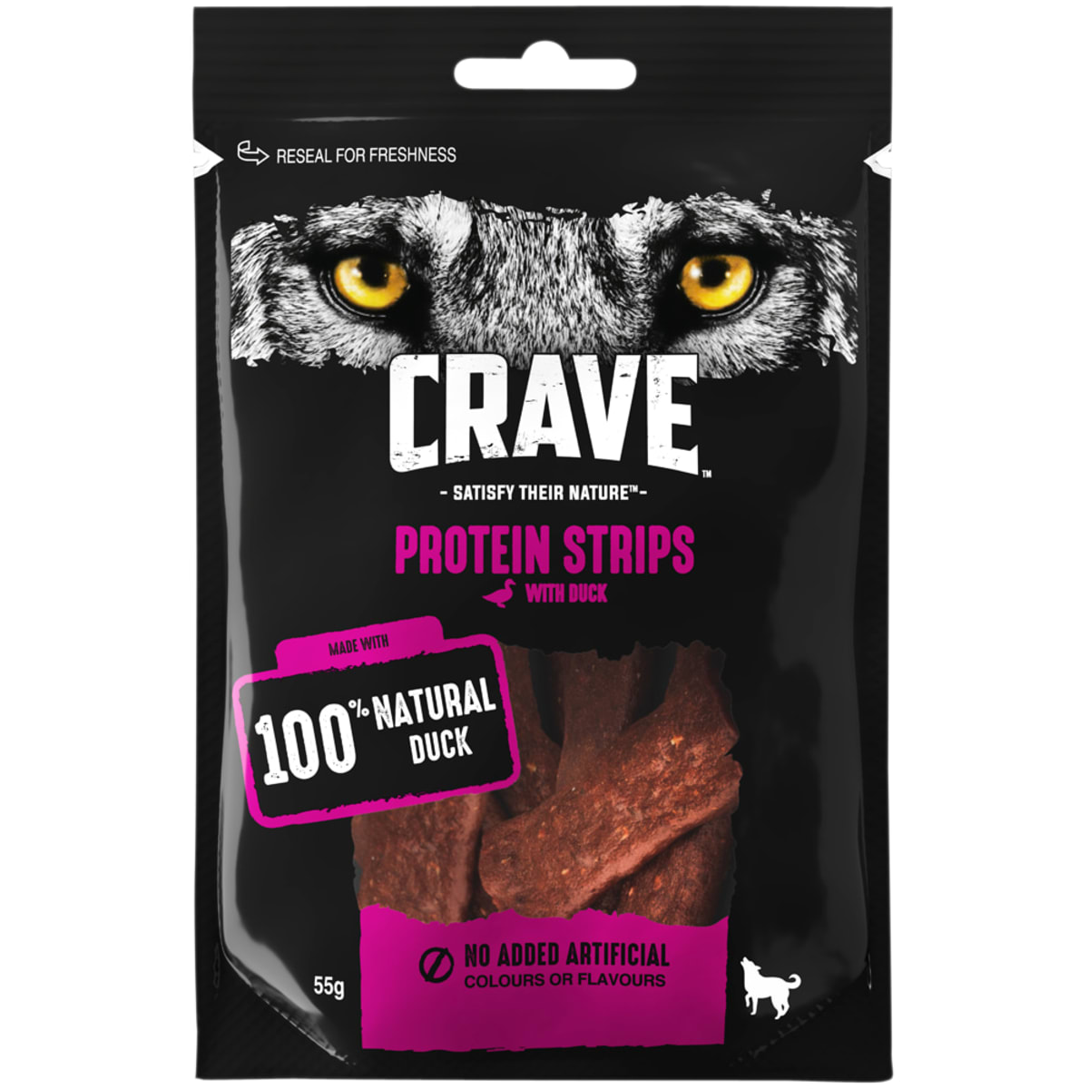 Crave Protein Strips Ankka 55 g koiran makupala   verkkokauppa