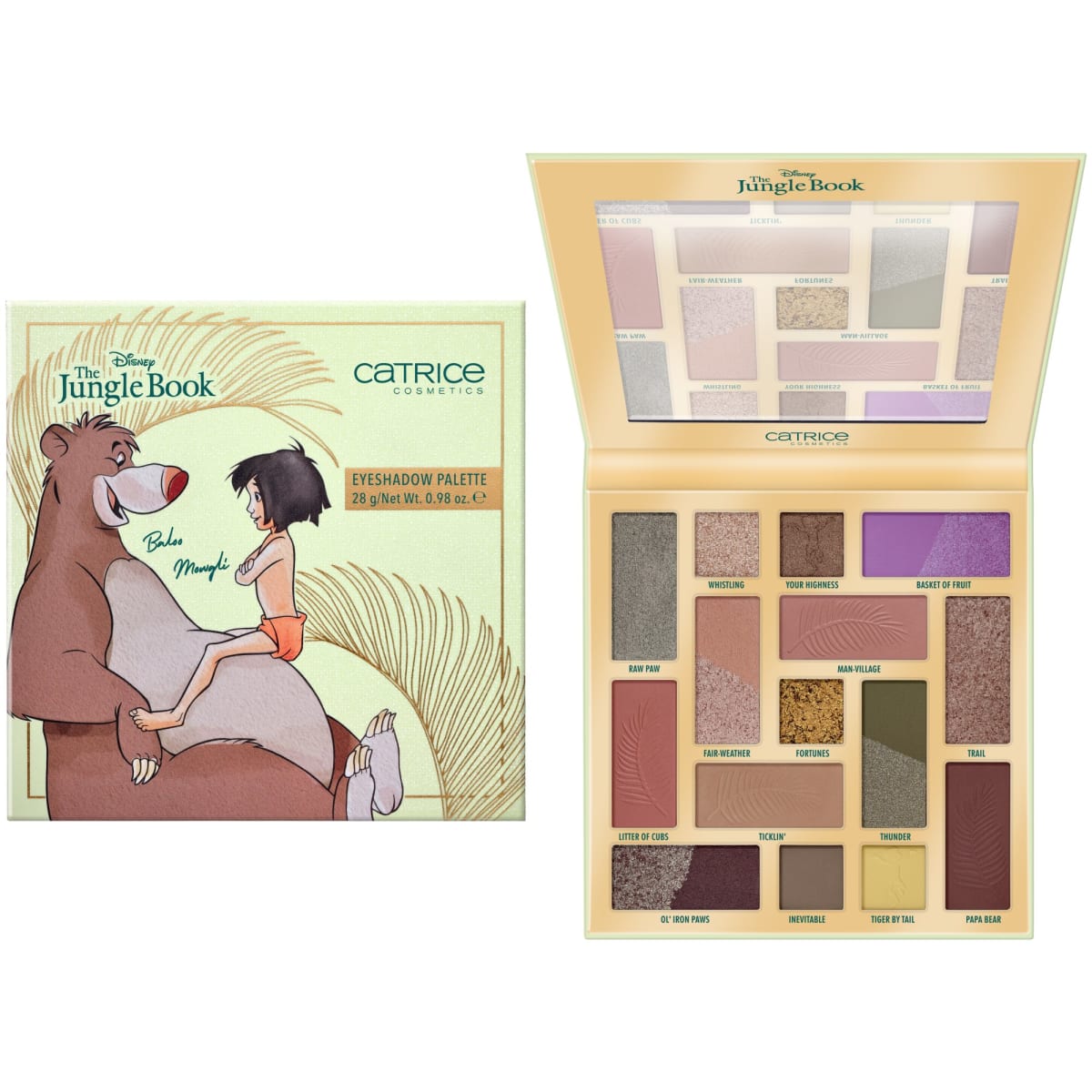 Catrice Disney The Jungle Book Eyeshadow Palette 28 g luomiväripaletti |   verkkokauppa